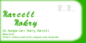 marcell mokry business card